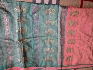 Pastel green Saree
