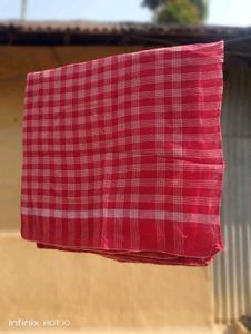 Pack Of 5 Red Checked Handloom Cotton Gamcha
