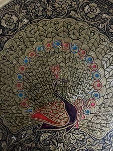 Vintage Peacock pure brass  Plate