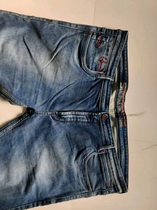 Men's Blue 44 size  Washed Jeans