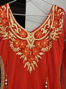 Heavy Both Side Work Long Designer Kurti For 38-40