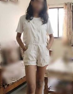 White Denim Overalls