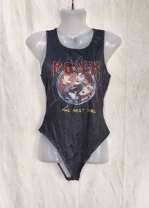 14216. Graphic Print Bodysuit