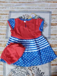 Adorable Baby Girl Dress &amp; Bloomers Set