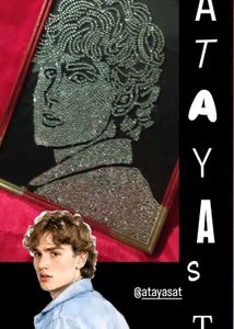 turkey actor rhinestone art work frame