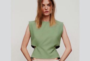 Zara Stylish Cut-Out Top