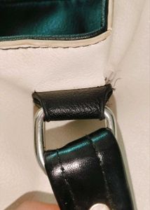Stylish White &amp; Black Handbag