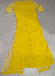 🆕 Vibrant Yellow Chikankari Kurta Set