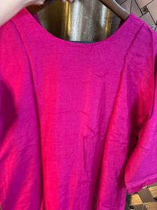 Embroidered Magenta Kurta set