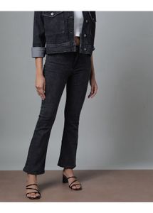 Flared Grey Wash Jeans