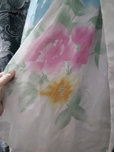 Floral Watercolor Scarf