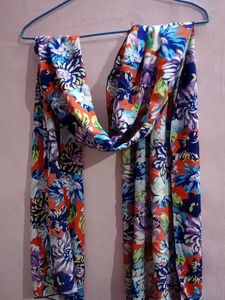Vibrant Floral Print Dupatta