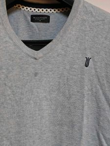 Men's Light Blue V-Neck Sweater