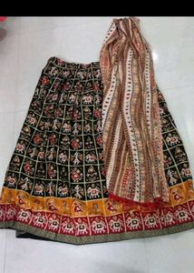 Bohemian Elephant Print Maxi Skirt