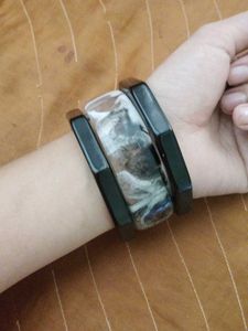 selver bangles set 24 ,and 3 hand stacks