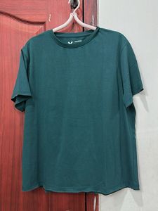 HRX Rapid Dry Teal Solid T-Shirt