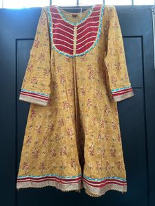 Beautiful Yellow Floral sharara set