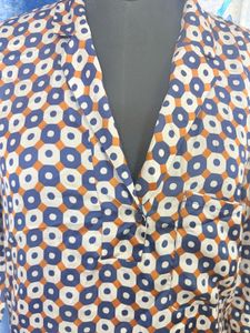 Geometric Print Tunic Shirt