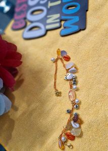 Boho Charm Bracelet with Beads