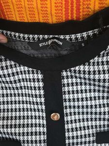 Style Union Chic Gingham Co-ord Set black n white