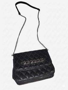 Black Quilted Chain Handbag