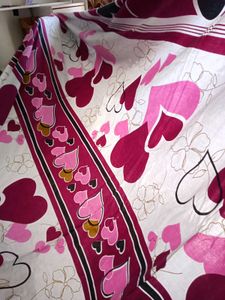 king size pure cotton bed sheet 6 by 7 feet