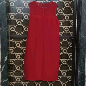 Beautiful Red Embellished Dress