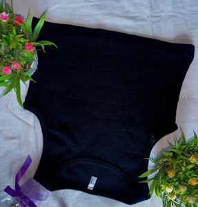 Sleek Black Ribbed Sleeveless Top