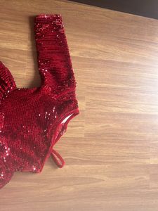 Gorgeous Shimmery Party Wear One Shoulder Frock