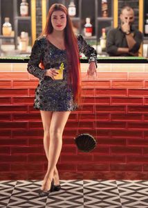 Squin Mini Party Dress