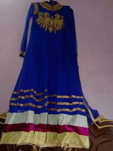 Royal Blue Anarkali Dress