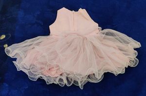 Girls Pink &amp; White Party Dress