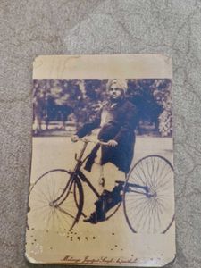 Vintage Maharaj Jagatjit Singh Cycling Photo
