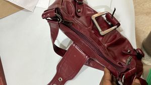 Chic Burgundy Hobo Bag