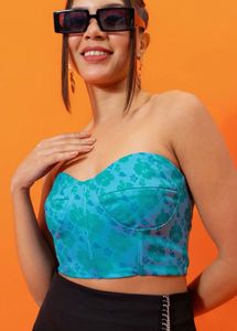 Floral Print Corset