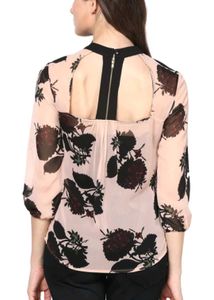 Floral Print Back Design Top