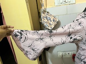 Dusky pink Floral Print tunic