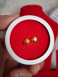 Gold Ball Stud Earrings