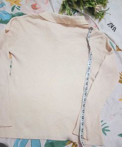 Elegant Cream Knit Top