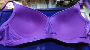 Beautiful Purple net padded Bra