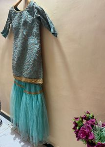 Embellished sharara set