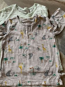 Cute Dinosaur Print Long Sleeve Tops
