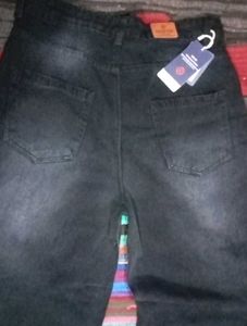 Women's Wide Leg Black Denim Jeans