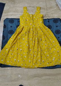 Yellow Floral Dress