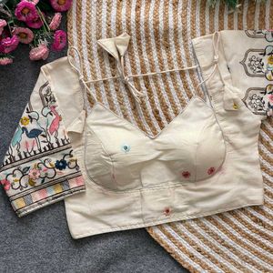 Embroidered Blouse with Sleeves