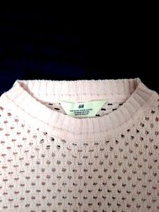 H&M Pink Knit Sweater