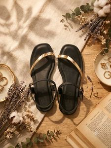 black sandal