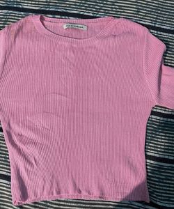 D&B by Dabagirl Pink Knit Top