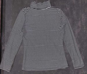 Striped Turtleneck Top