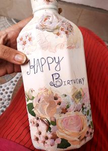 Decoupage Bottle Art